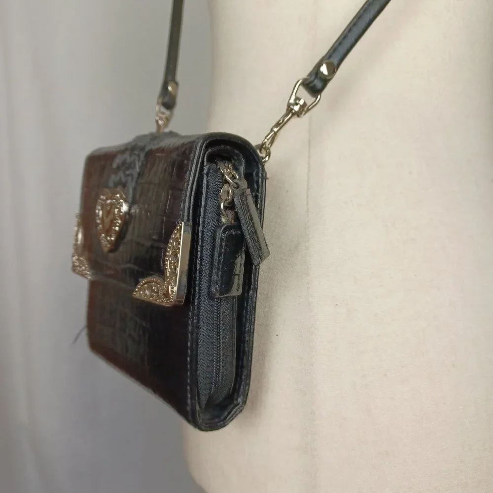 S O L D * Vintage 90s Y2K Western Mini Bag, 5x5 - Picture 4 of 12
